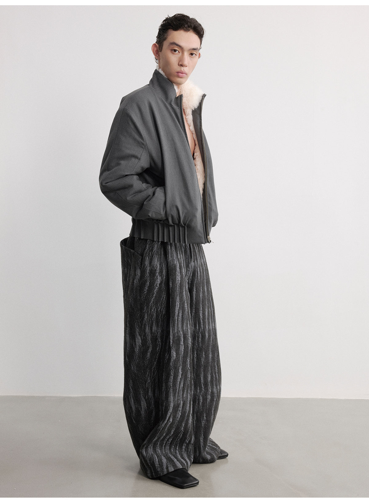 Reversible 3D Pleated Jacket