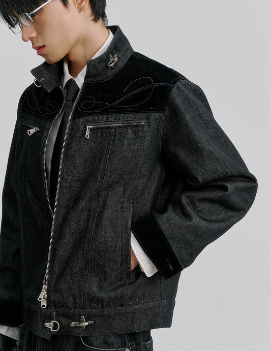 Harem Jacket with Flag Button