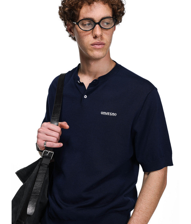 Unisex Removable Collar Polo Shirt