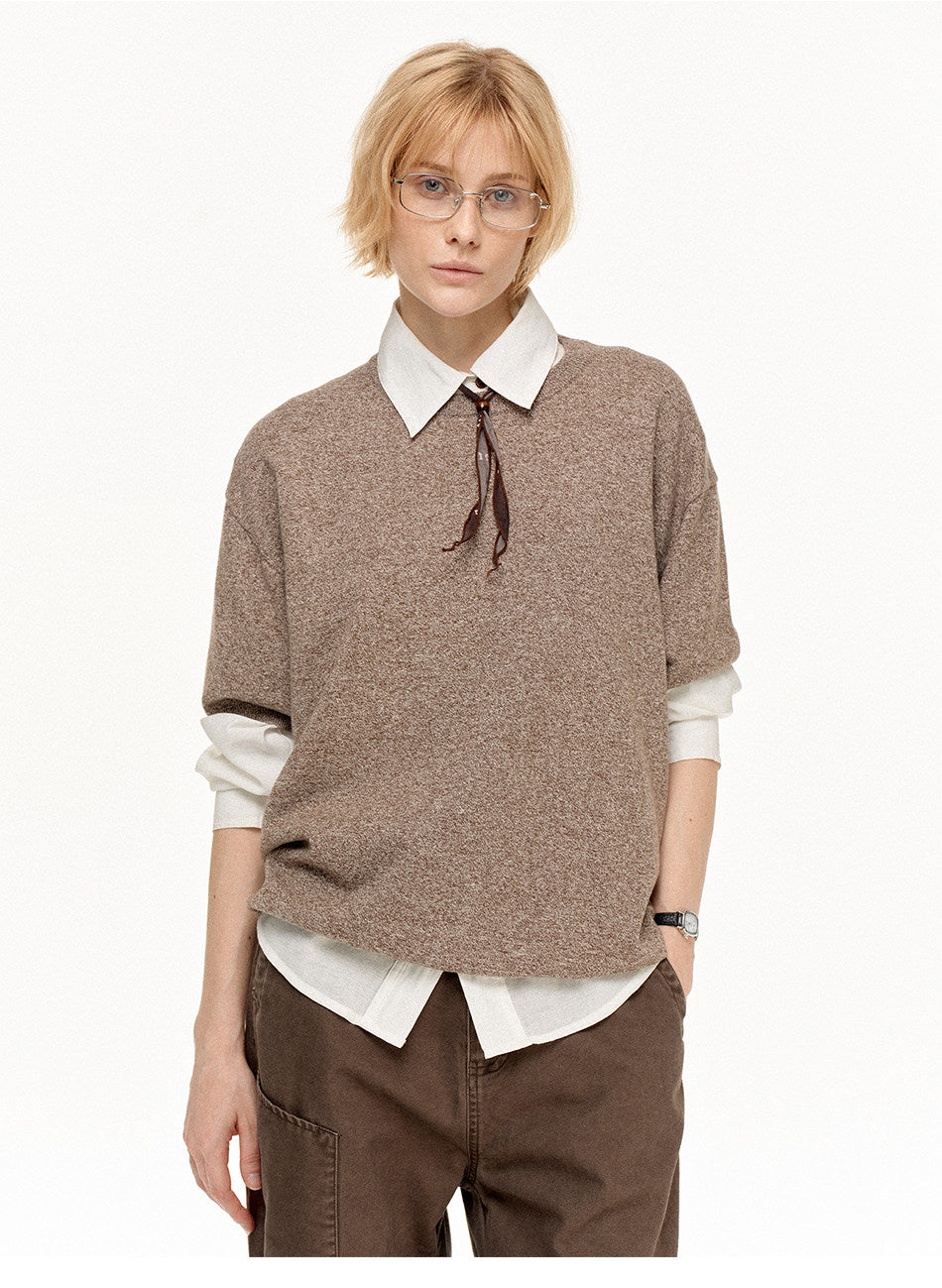 Round-Neck Casual Shirt