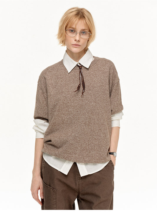 Round-Neck Casual Shirt