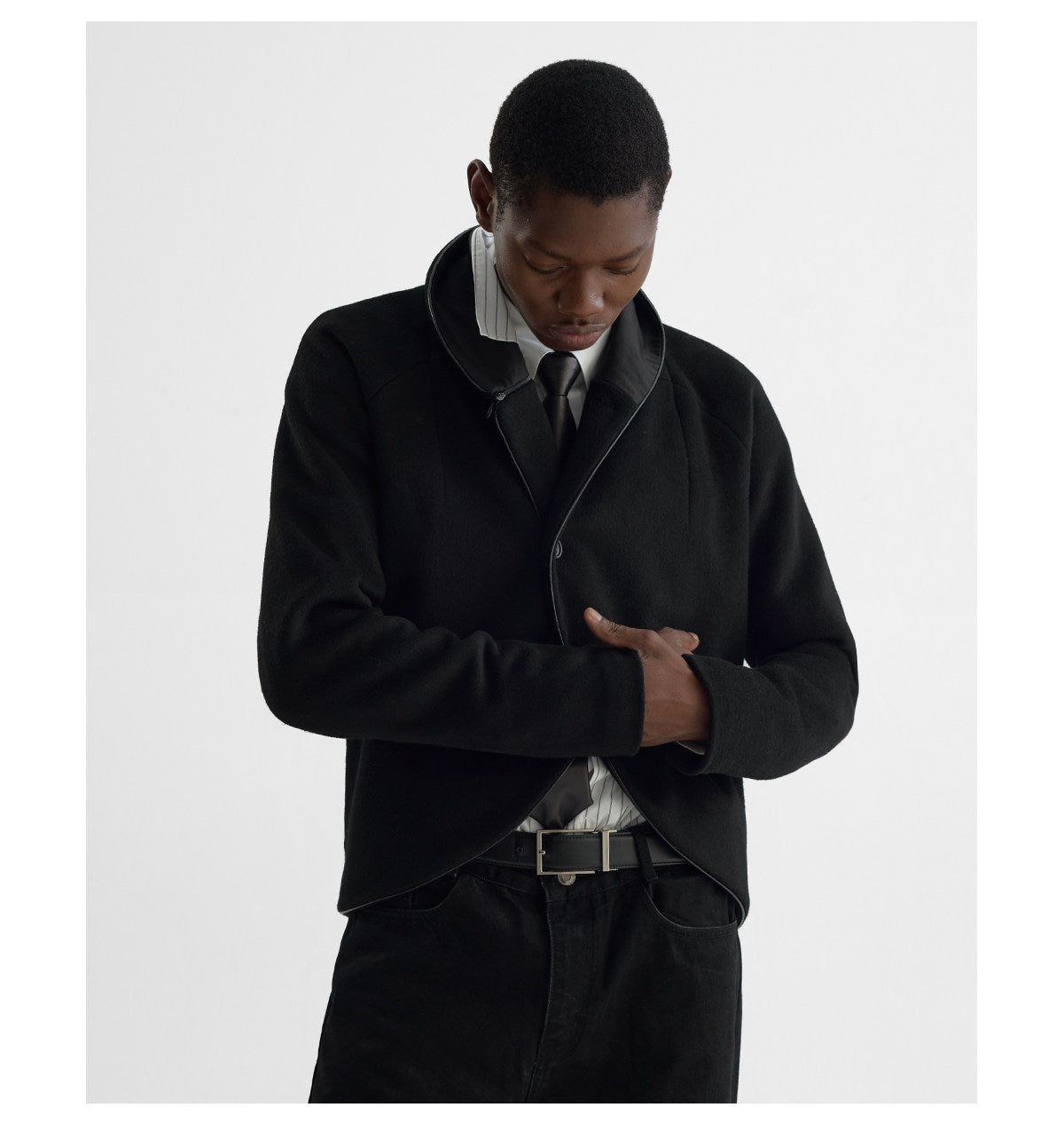 Faux Double-Breasted Jacket