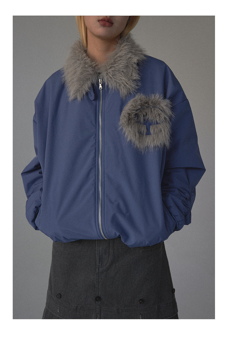 Fur Collar Cotton Jacket