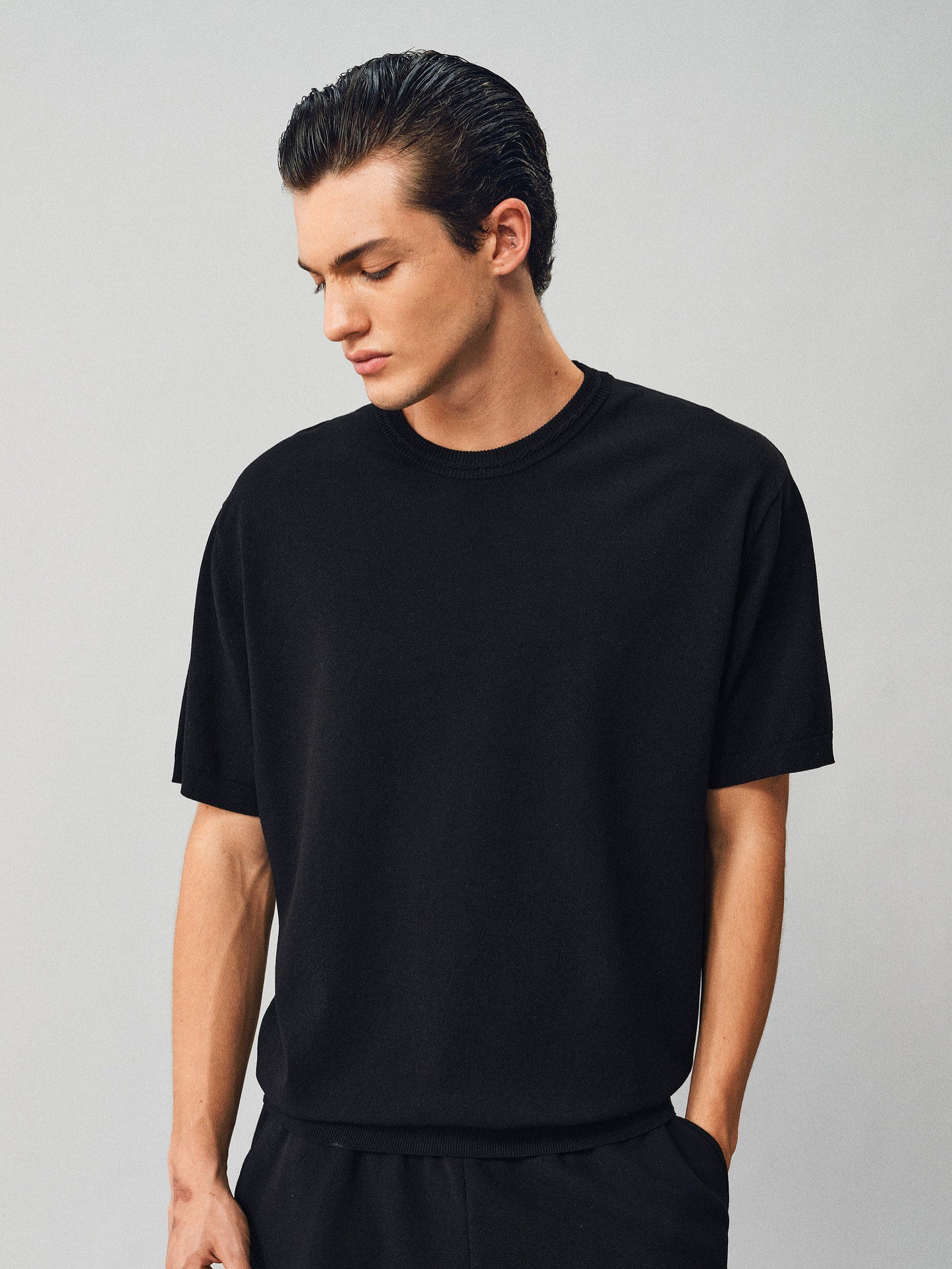 Jacquard Knit Shirt