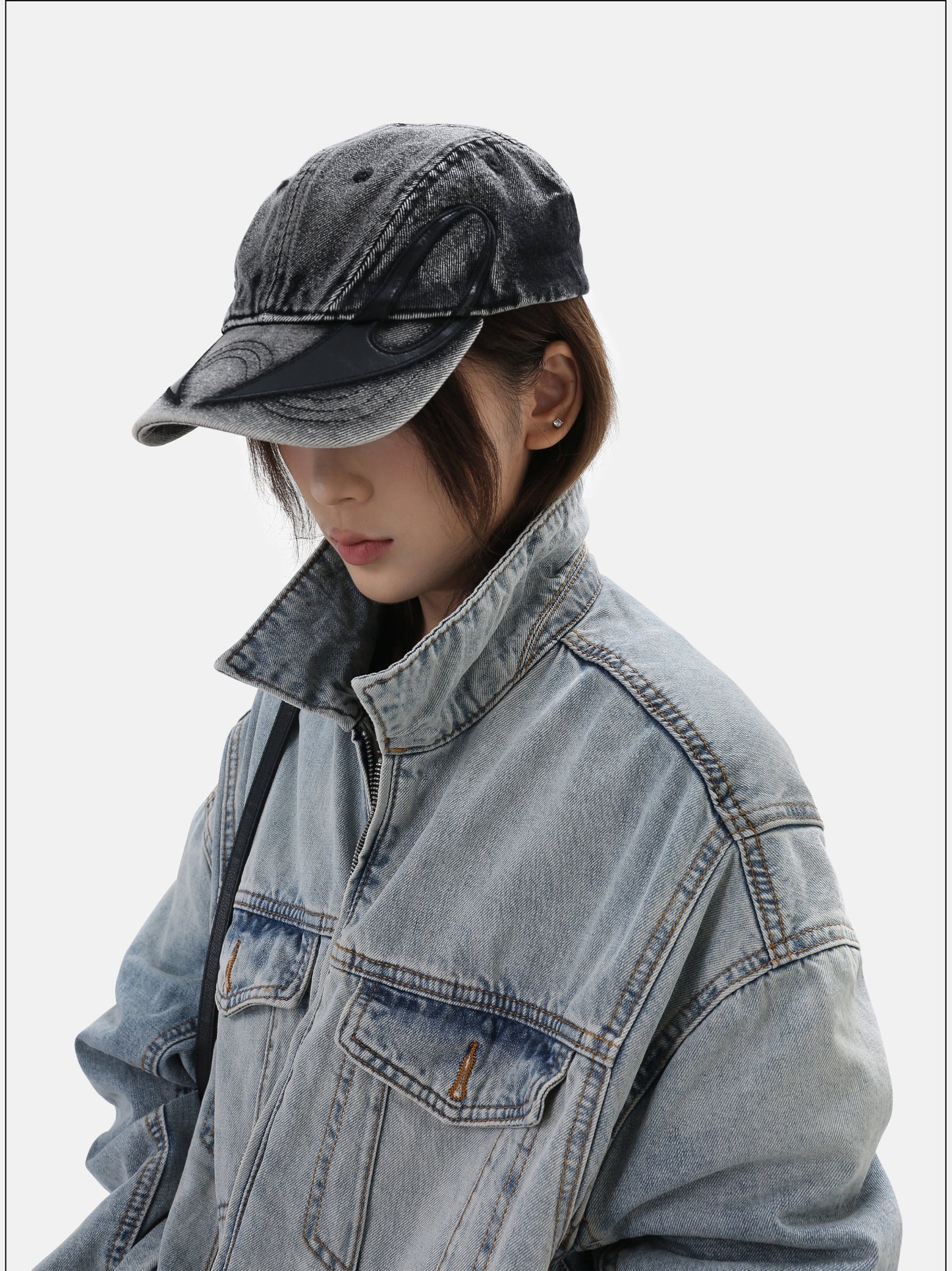 Unisex Quilted Denim Jacket