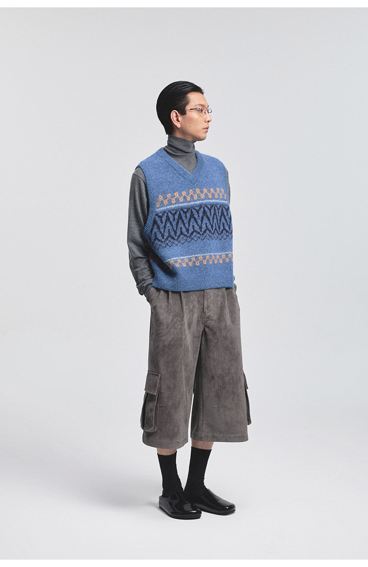 Faux Suede Cropped Shorts