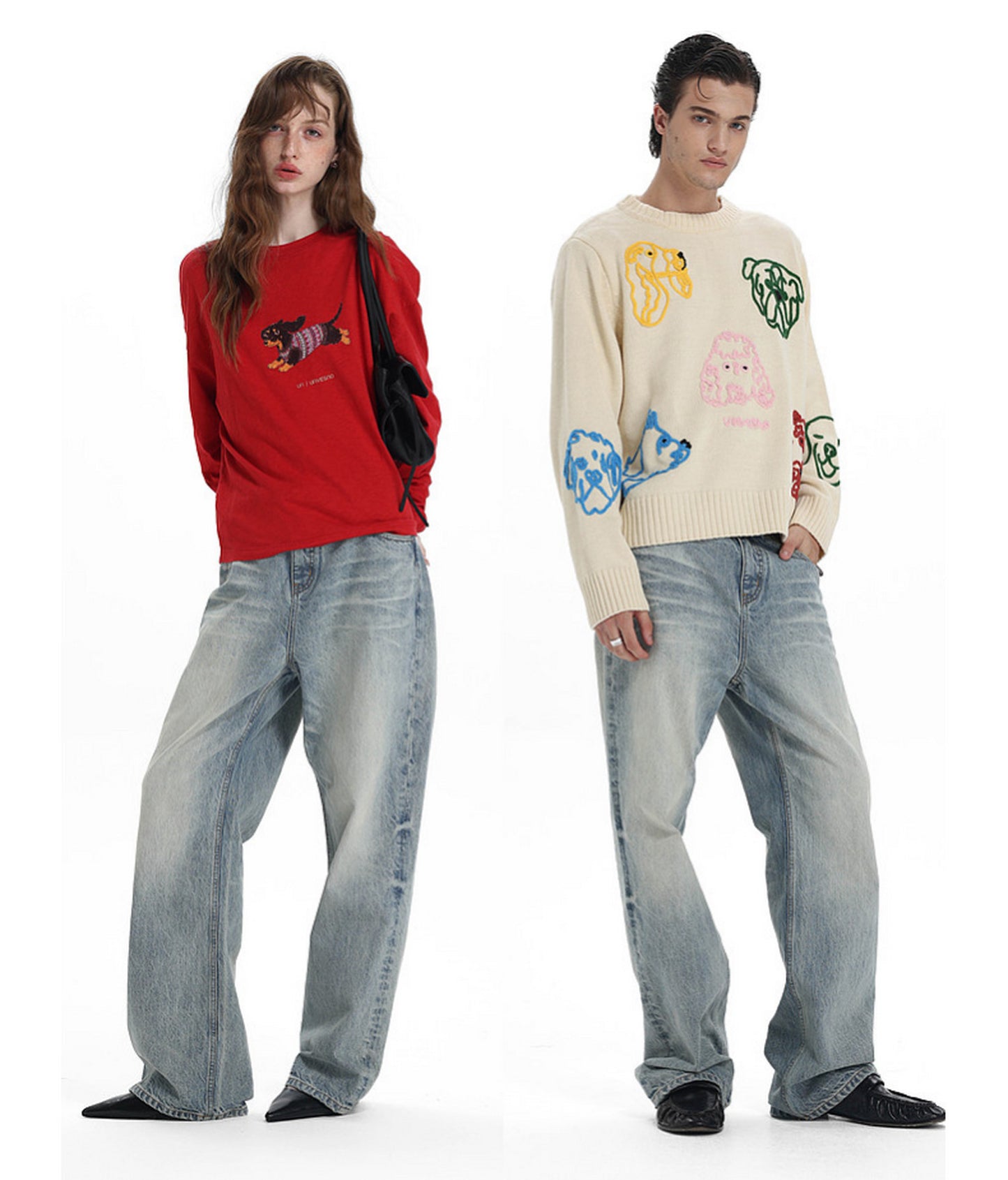 Vintage Heavy-Duty Honeycomb Denim Pants
