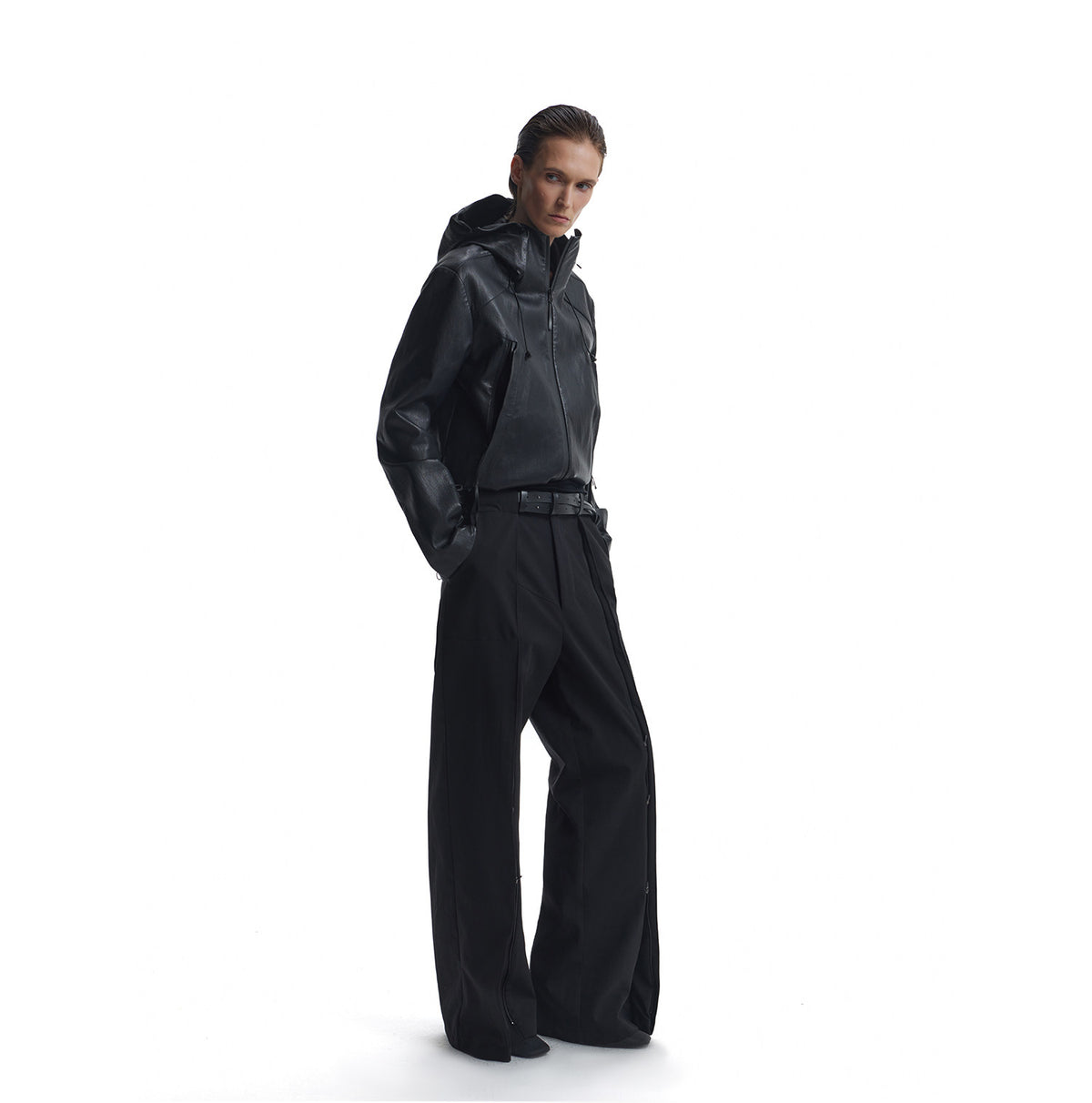 Casual Pants with Three Adjustable Zippers