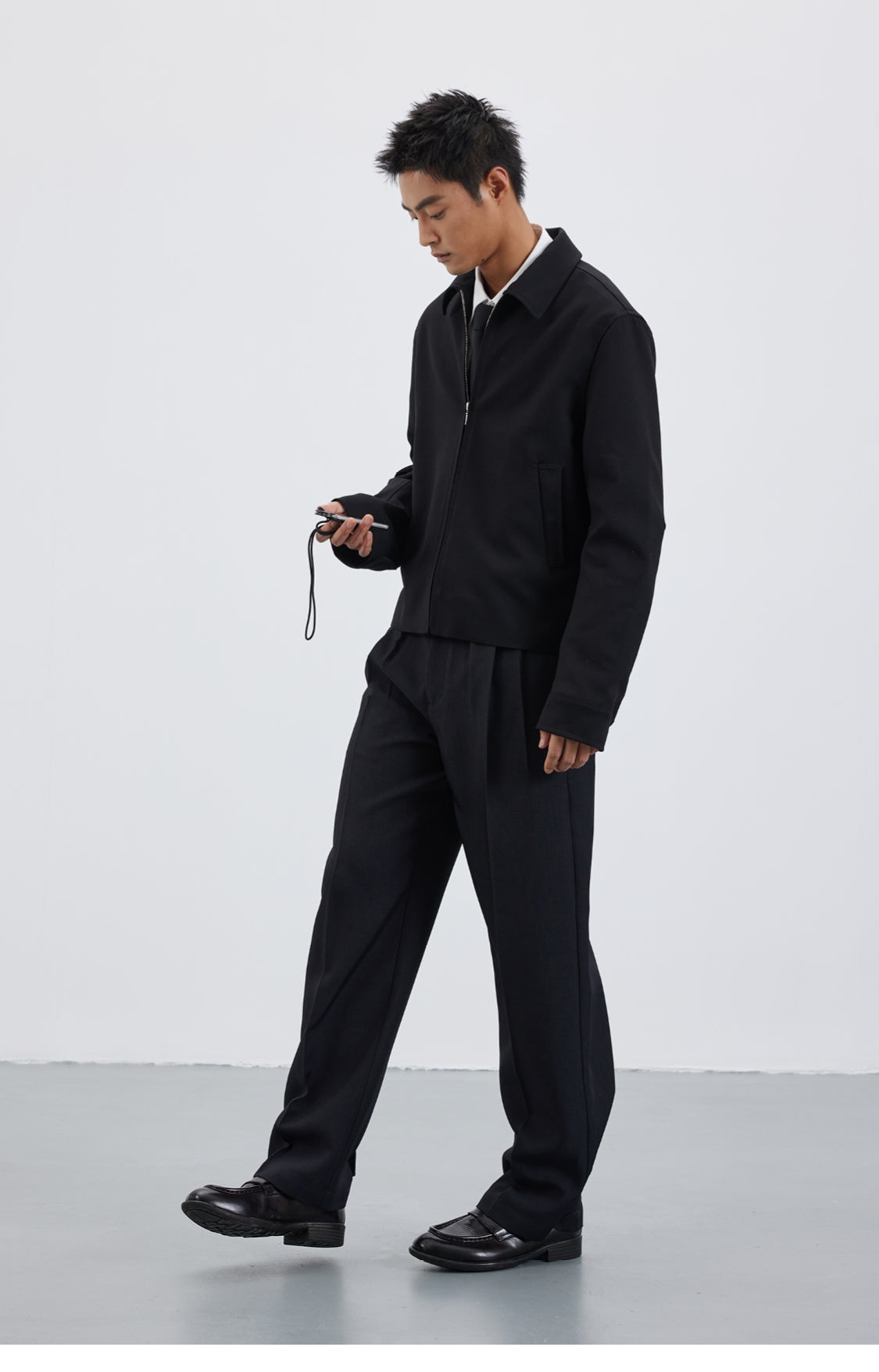 Wool-blend classic jacket