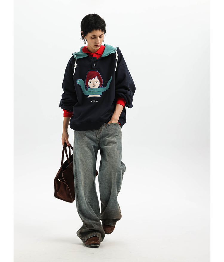 Contrast Color Anti-Static Parka