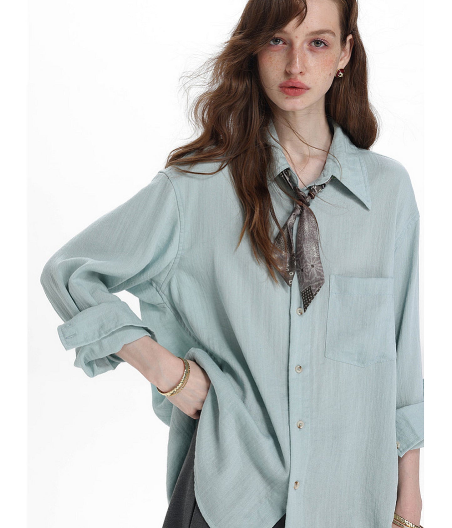 Relaxed Linen-Lyocell Blend Shirt