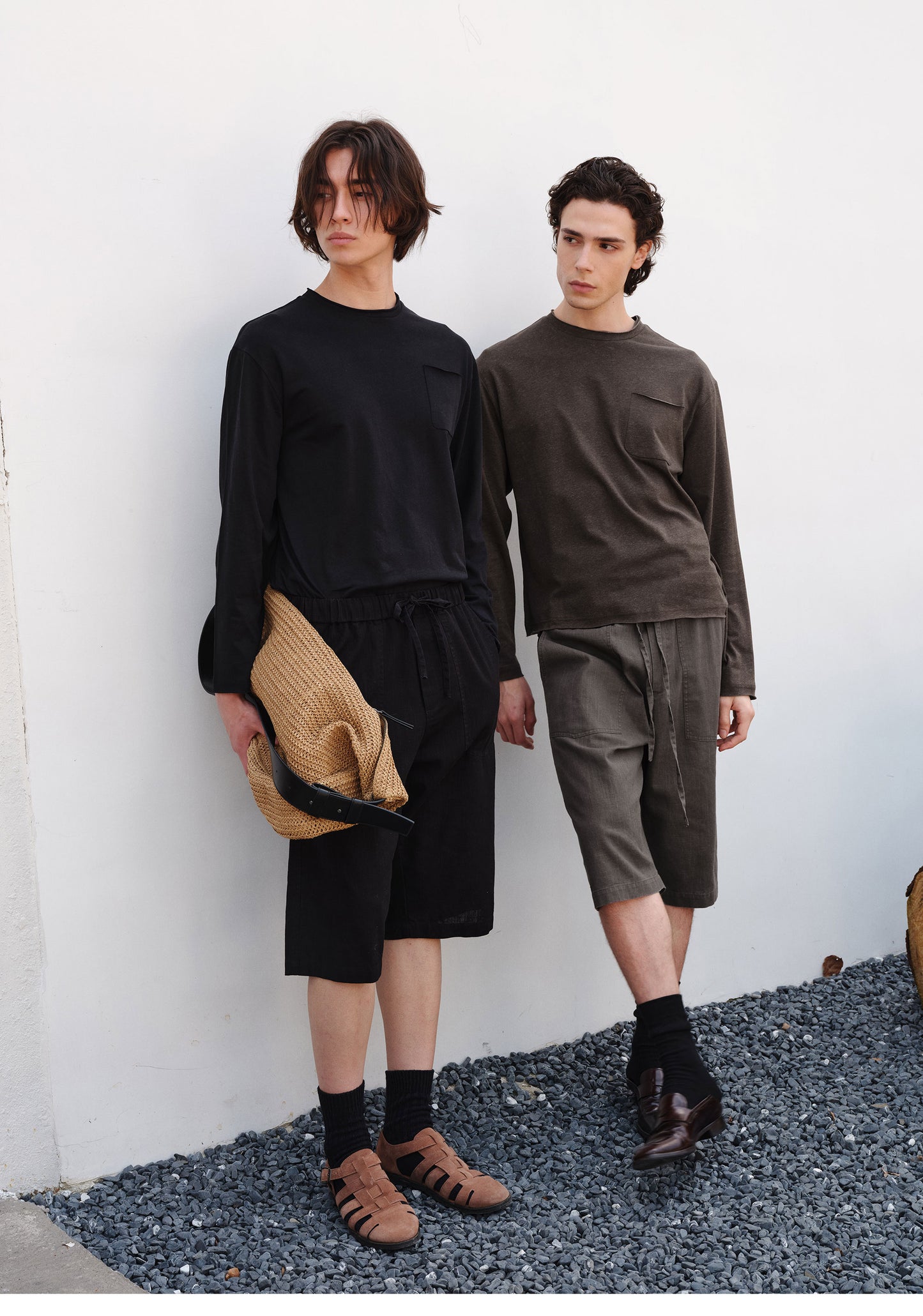 Retro Deck-Style Shorts with Elastic Waistband