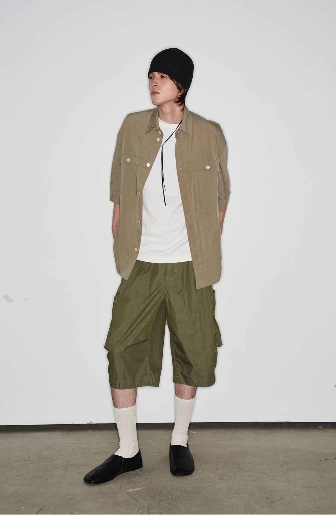 Wrinkled nylon shirt