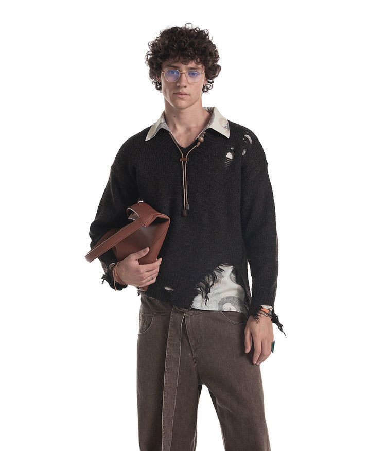 Ripped Design Sweater