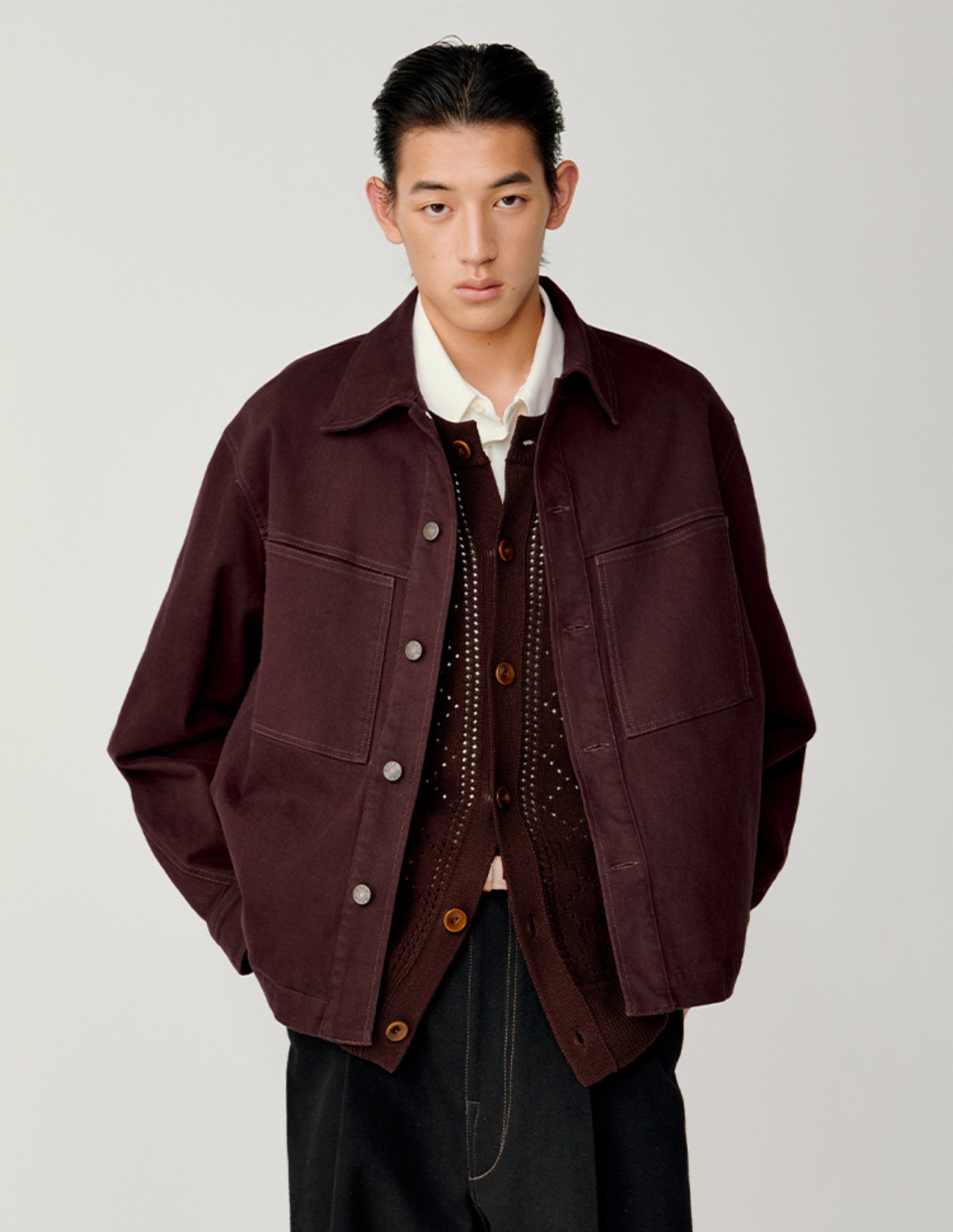 Patch Pocket Loose Jacket