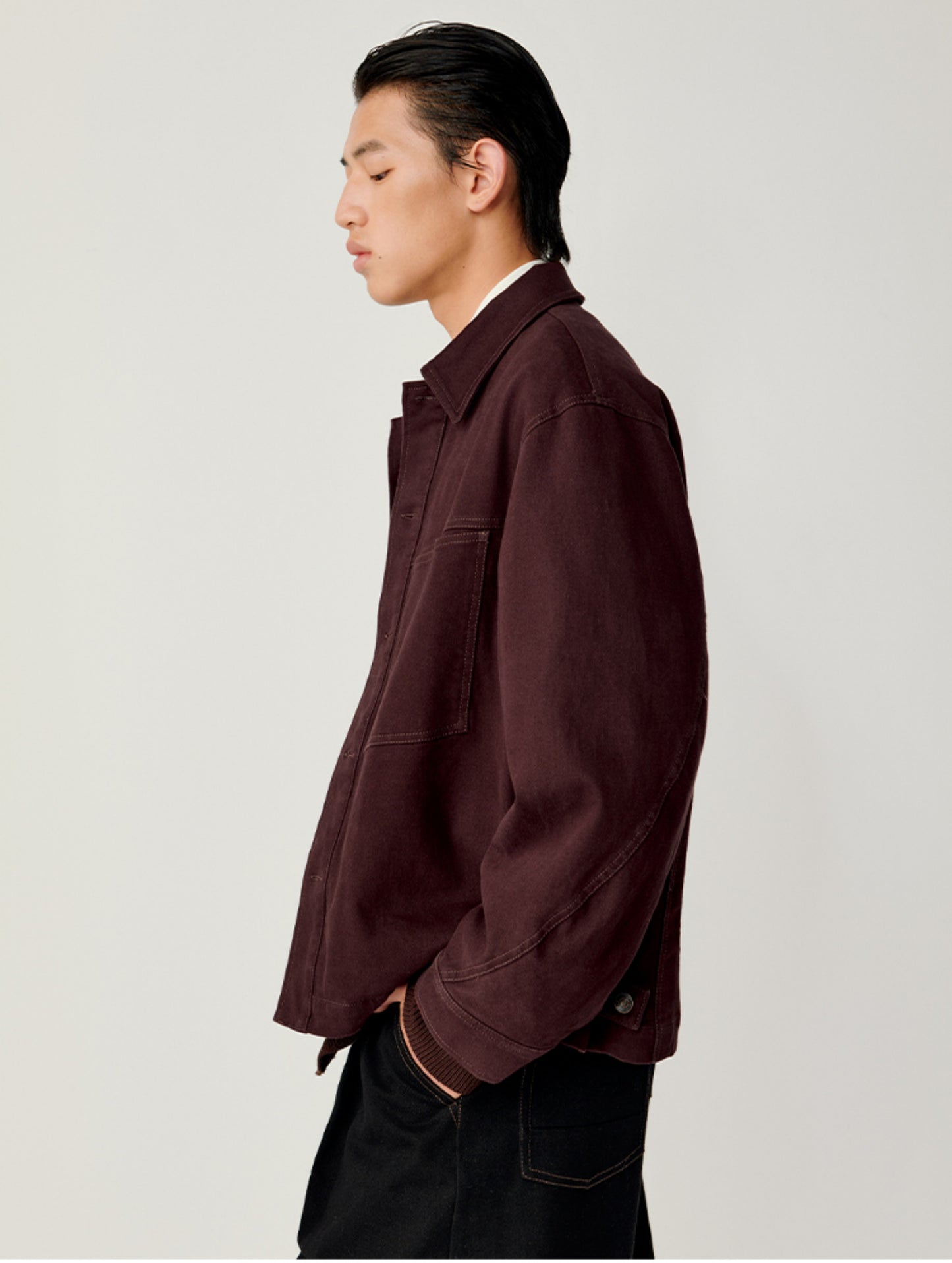 Patch Pocket Loose Jacket