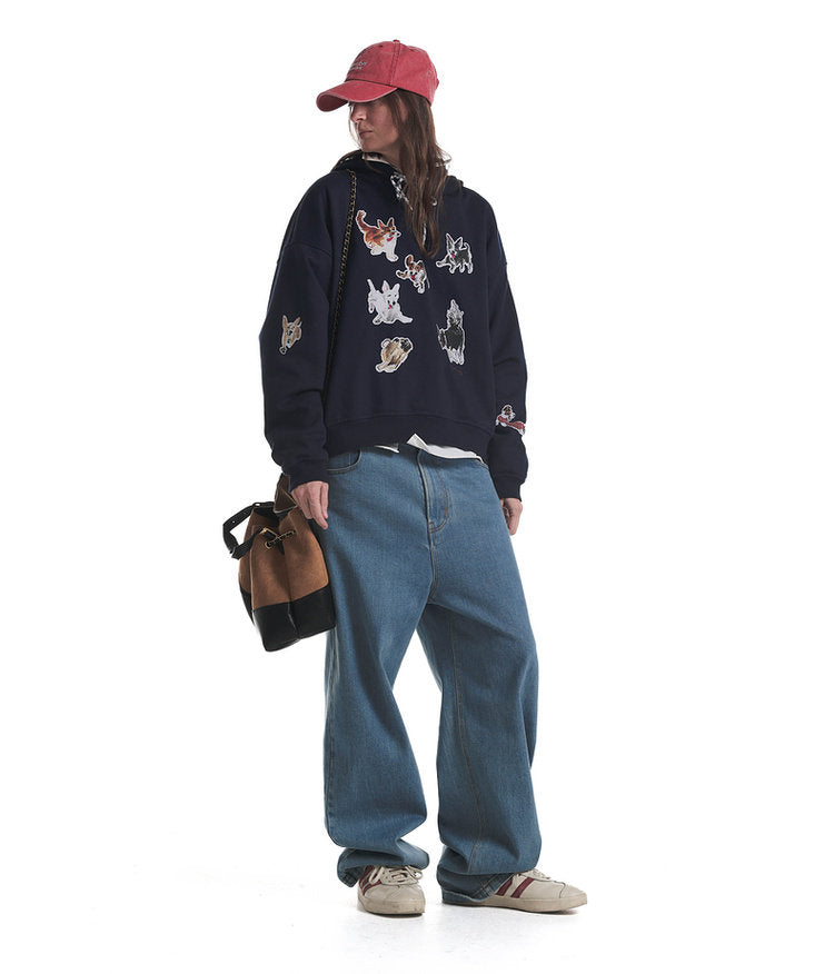 Printed Fleece Hoodie