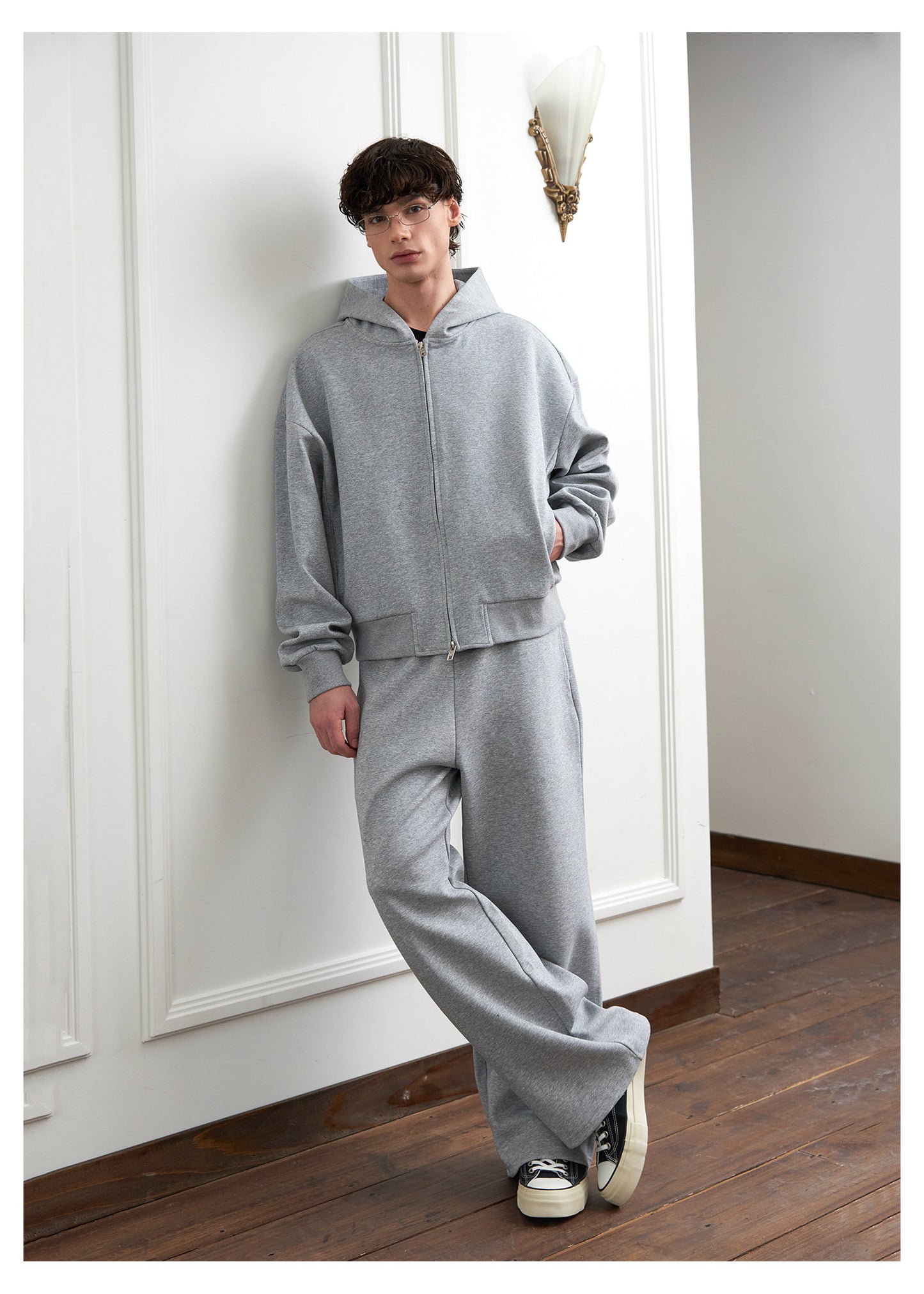 Stand-Up Hooded Sweatshirt Set