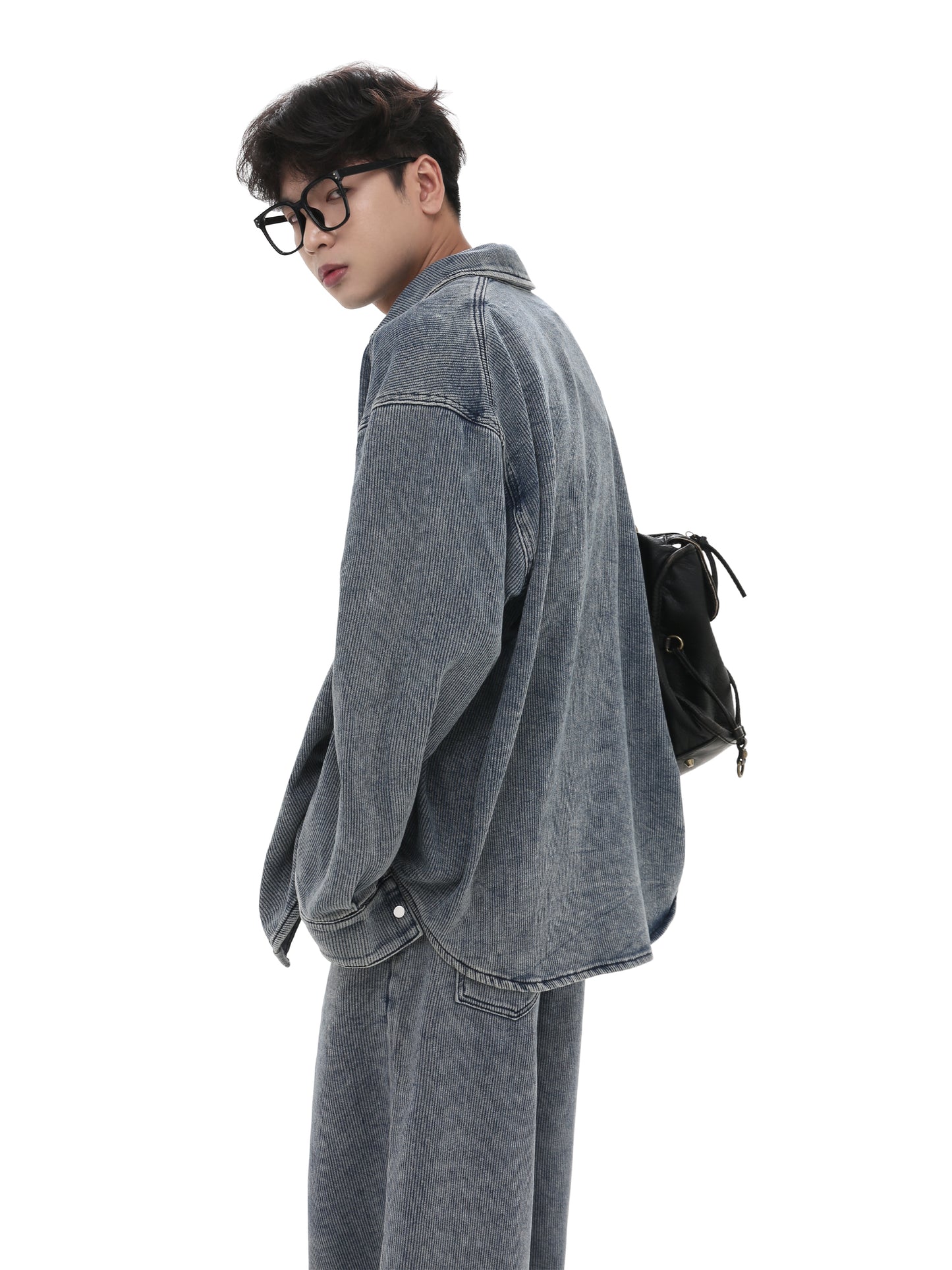 Loose Fit Old Wash Denim Shirt