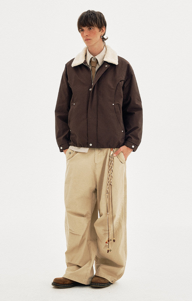 Unisex Retro-Style Casual Down Jacket