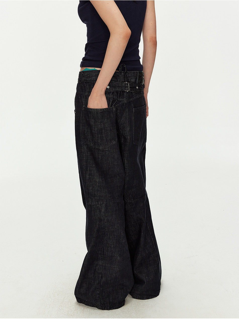 Original Colored Jeans with Parisian-Style Buttons　