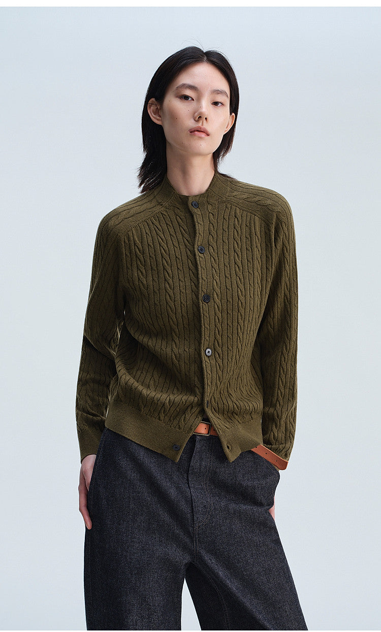 Retro Loose-Fit Casual Knit Cardigan