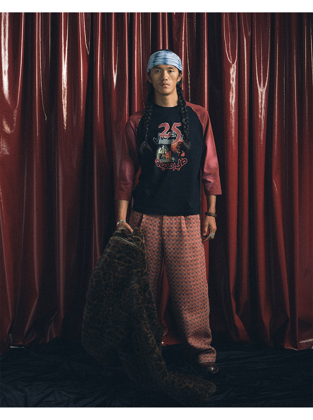 Studded Raglan Sleeve T-Shirt