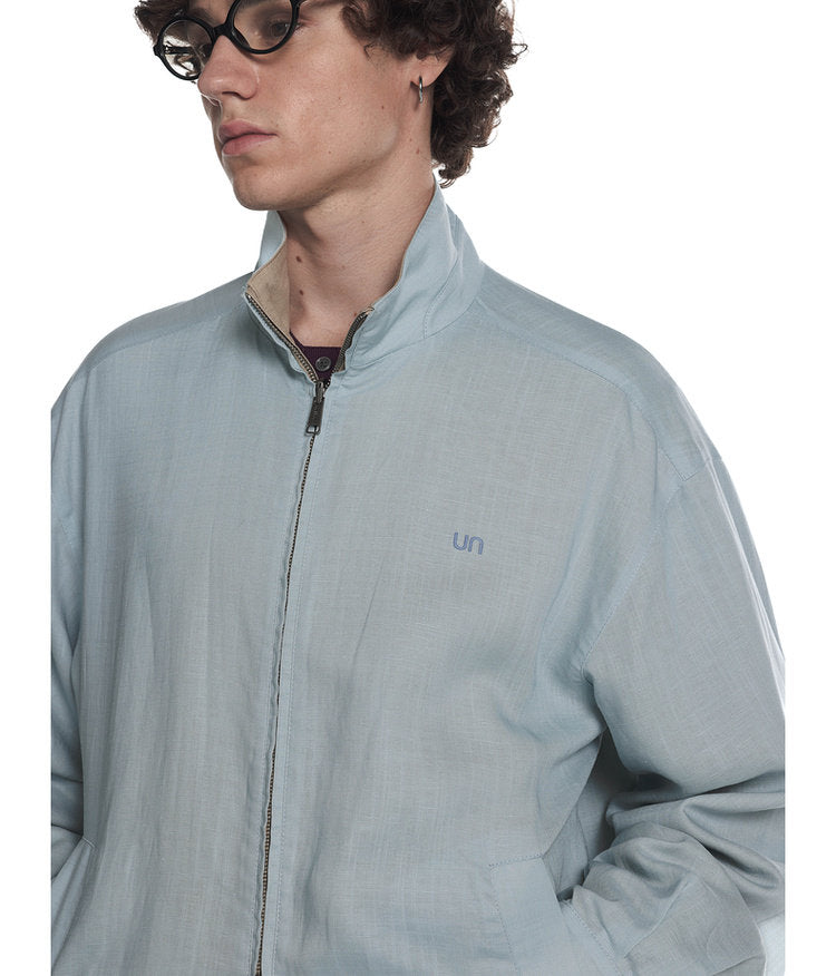 Reversible Lyocell Linen Blend Jacket