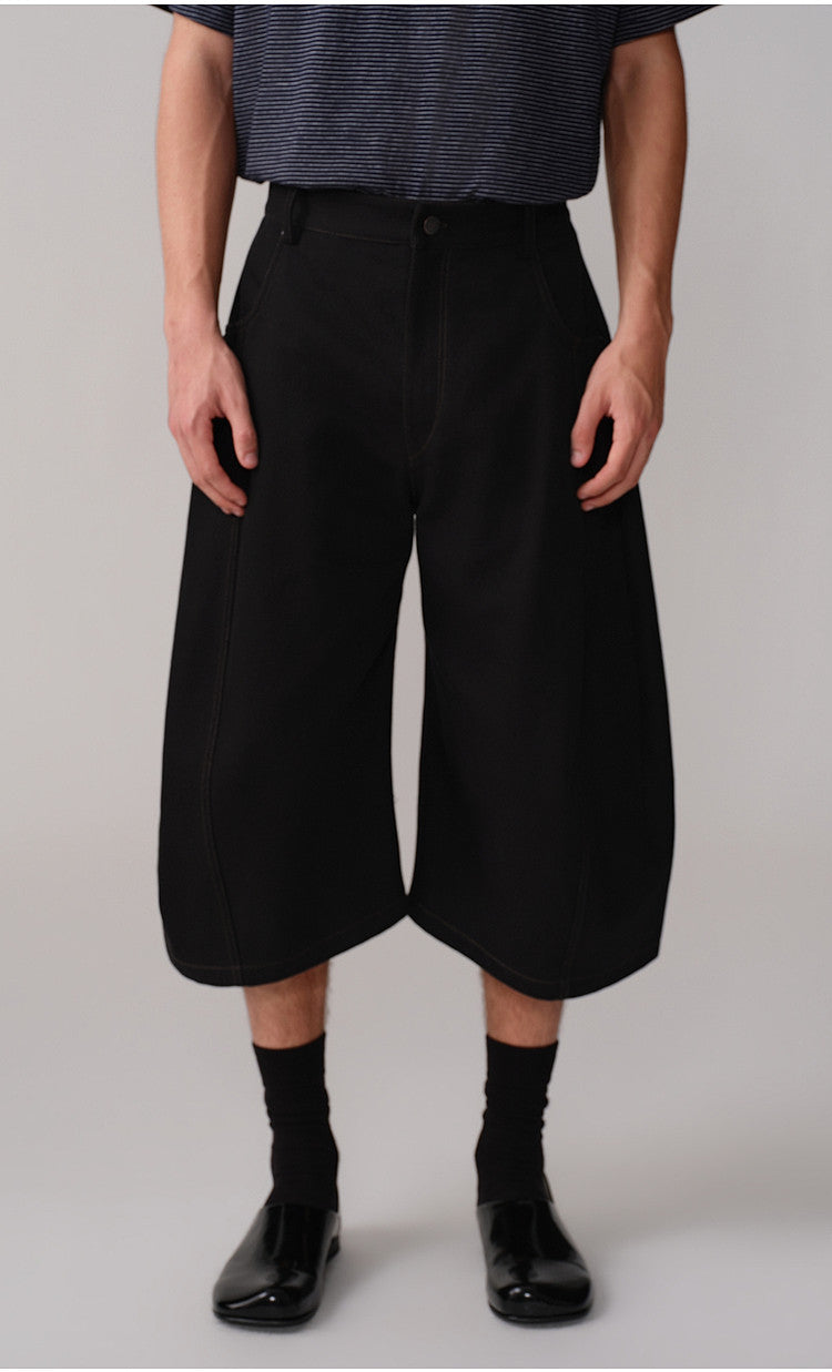 Loose-Fit Casual 3/4-Length Shorts
