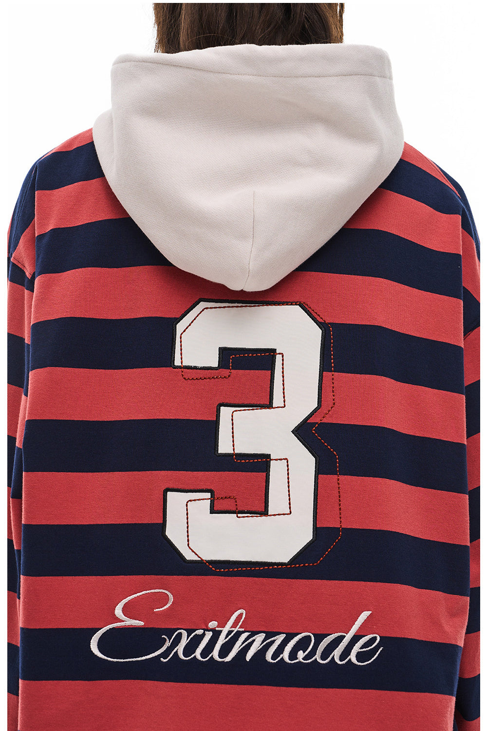 Casual Embroidered Hooded T-Shirt