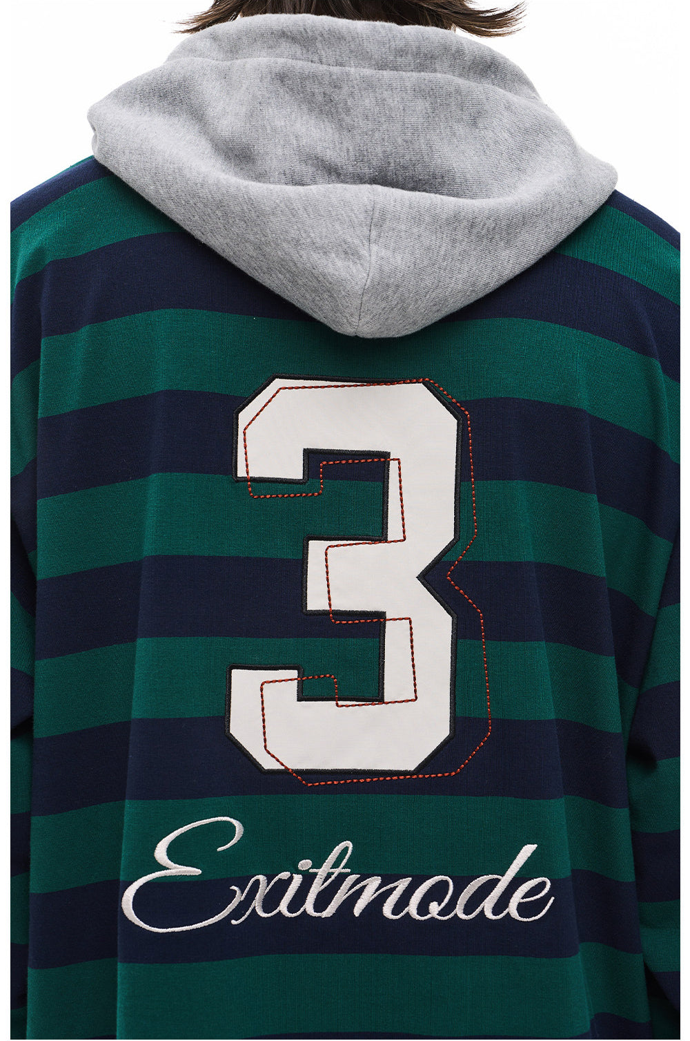 Casual Embroidered Hooded T-Shirt