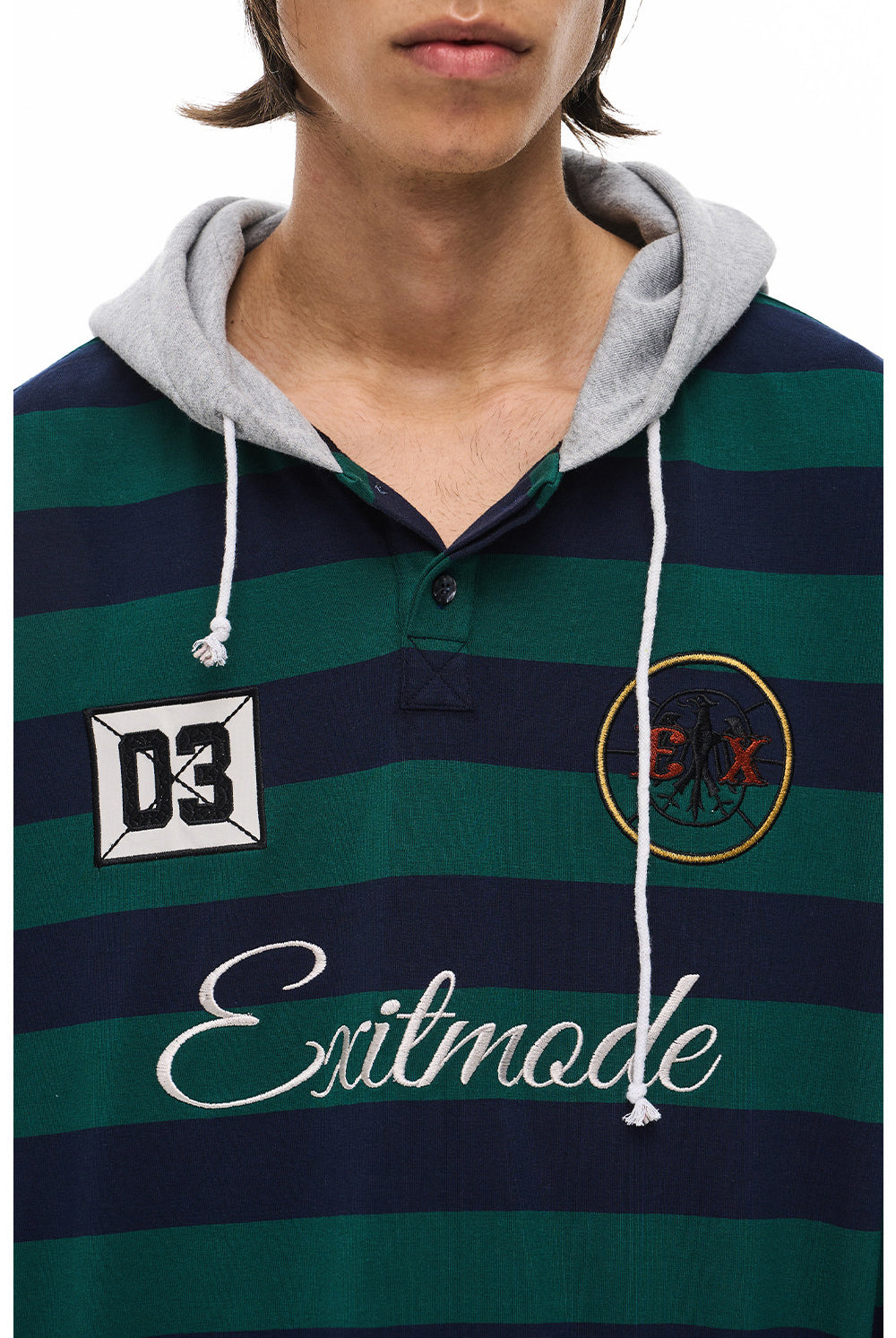 Casual Embroidered Hooded T-Shirt