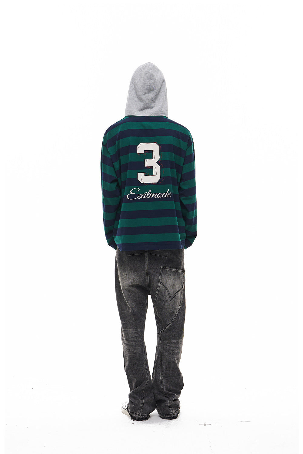 Casual Embroidered Hooded T-Shirt