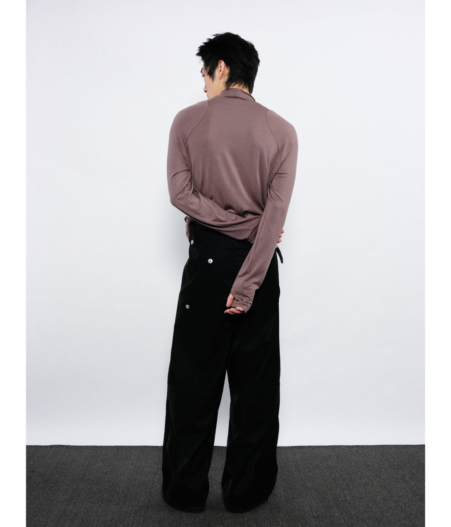 Leather Workwear Casual Pants