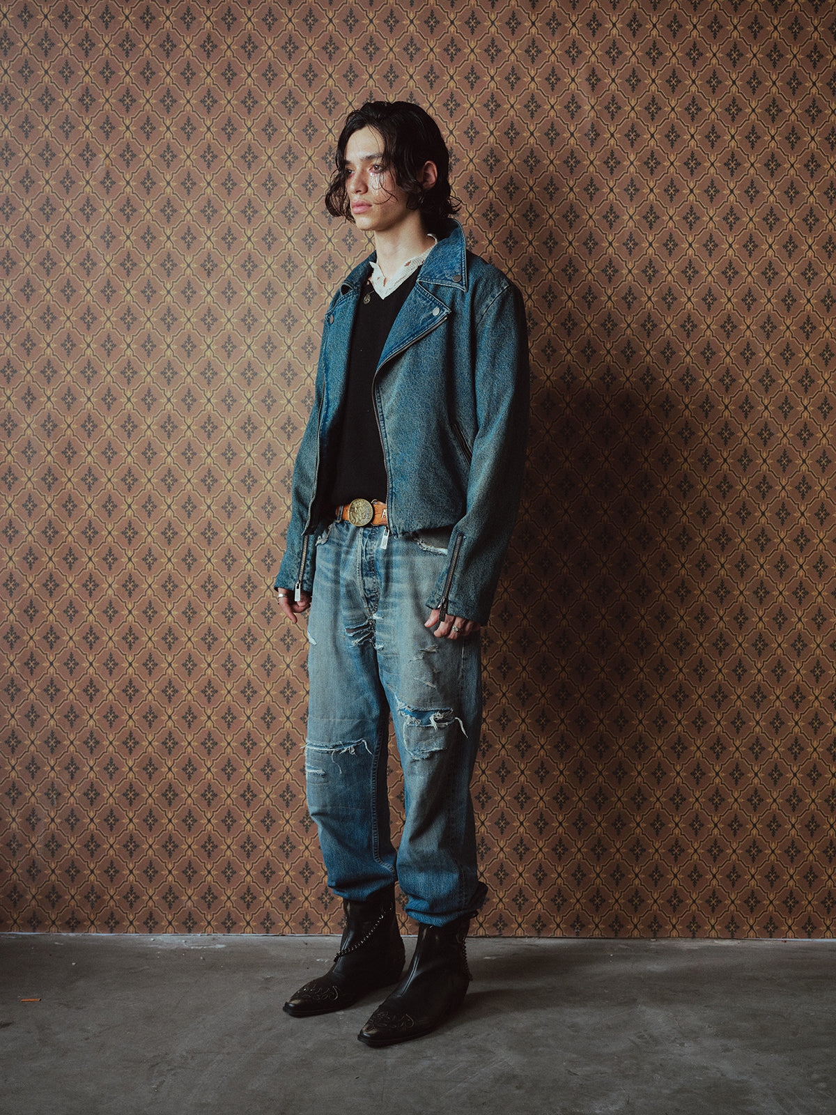 Denim Motorcycle Jacket