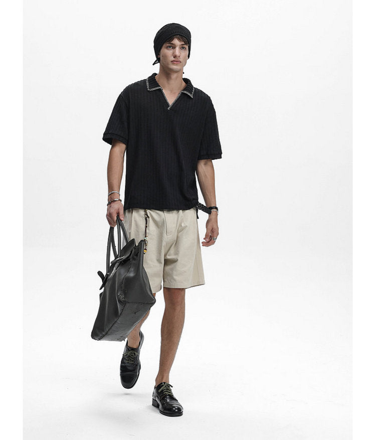 Hand-embroidered Polo Shirt