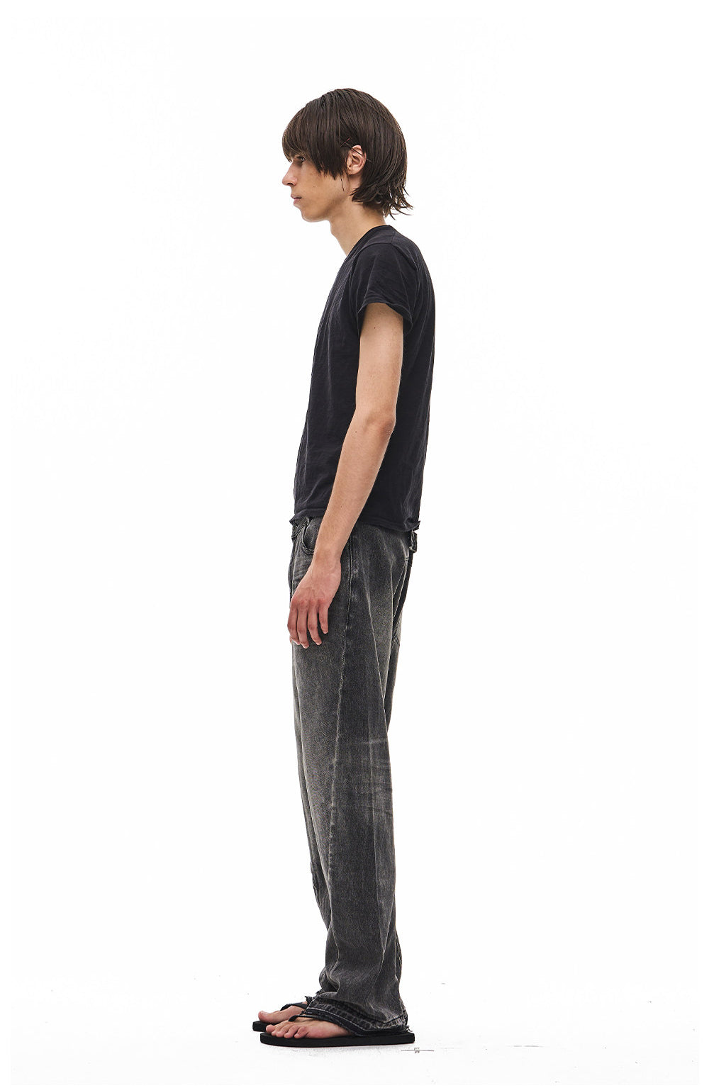 Vintage Washed Smoke Black Jeans