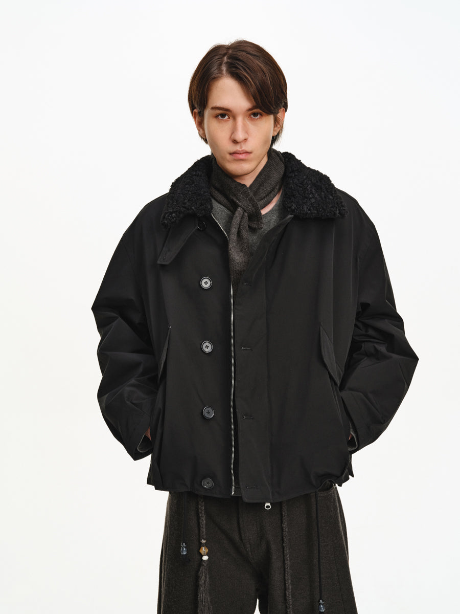 Oversized Drawstring Jacket