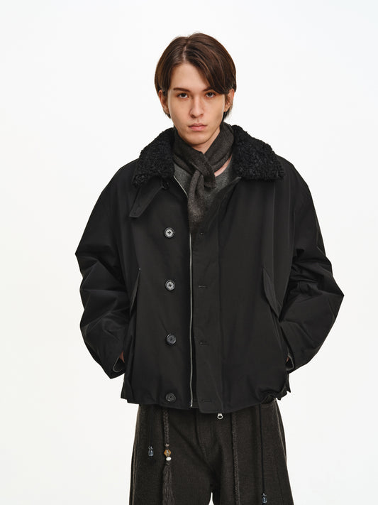 Oversized Drawstring Jacket