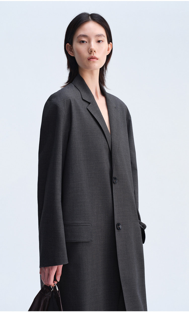 Notch Lapel Casual Coat