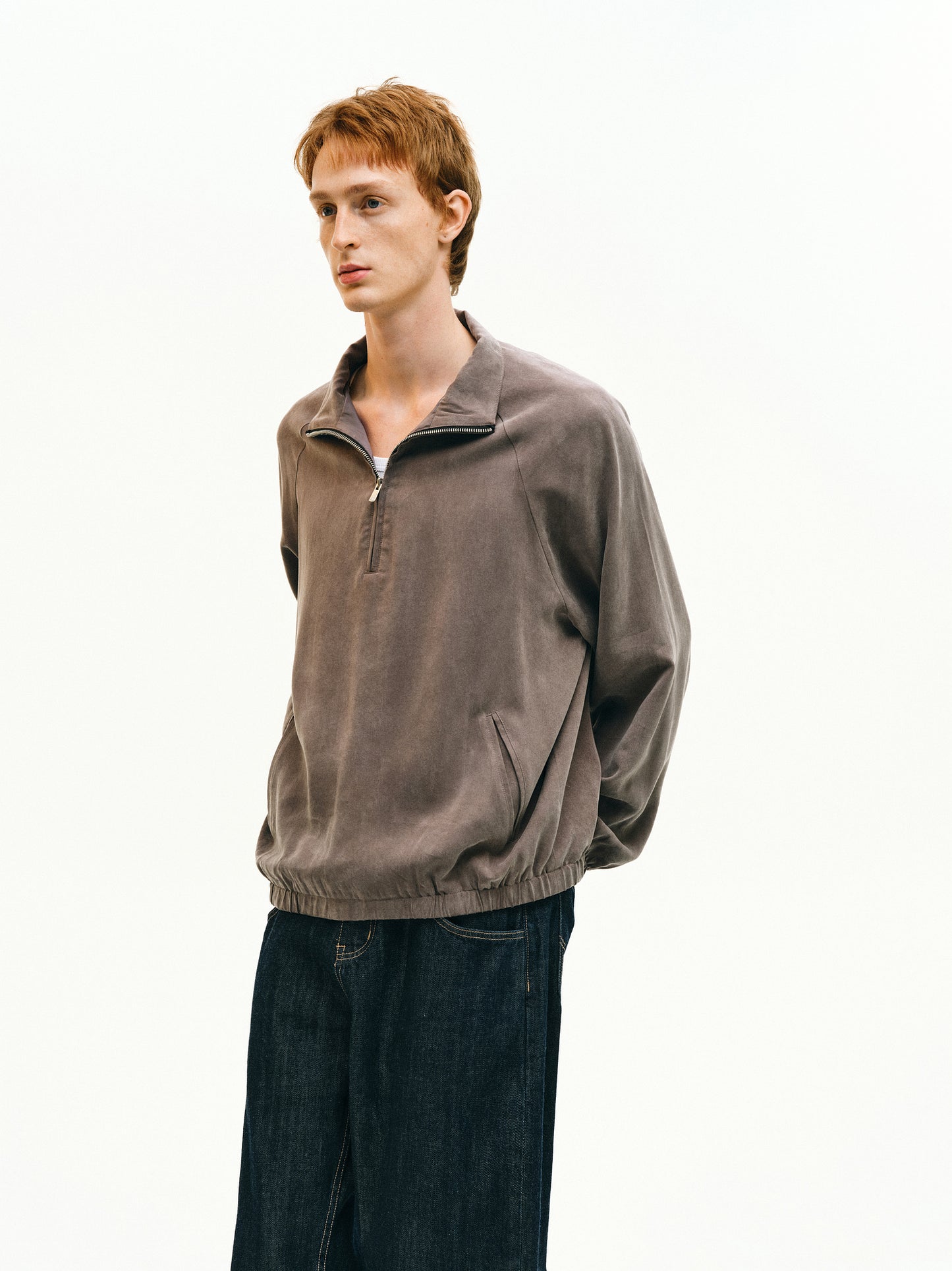 Half-Zip Raglan Sleeve Jacket