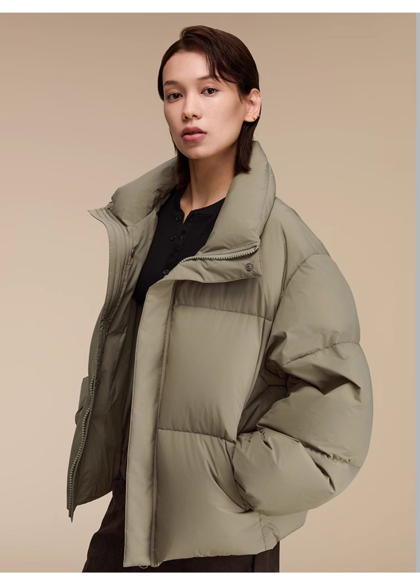 Short Loose Down Jacket