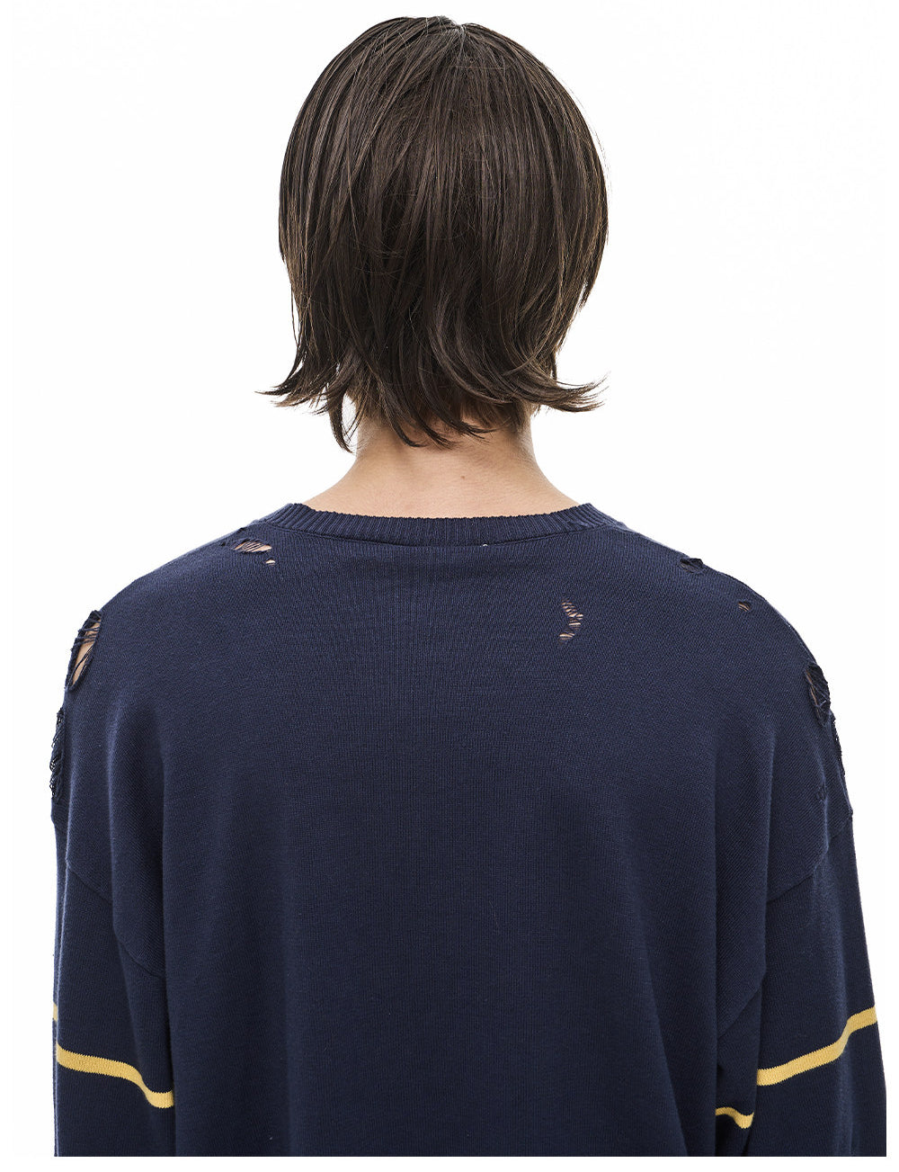 Patch-Embroidered Knit Pullover Sweater