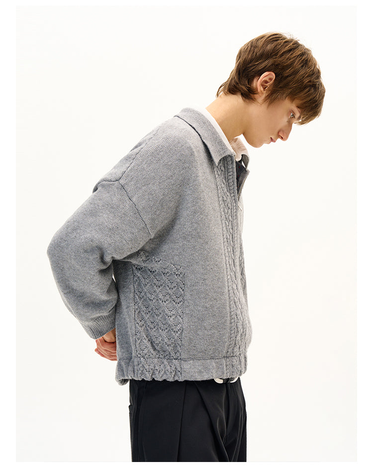 Retro Jacquard Cardigan