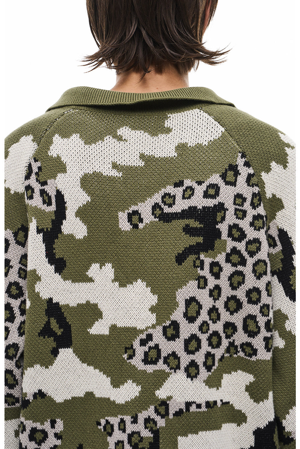 Retro Camouflage Leopard-Print Casual Knit