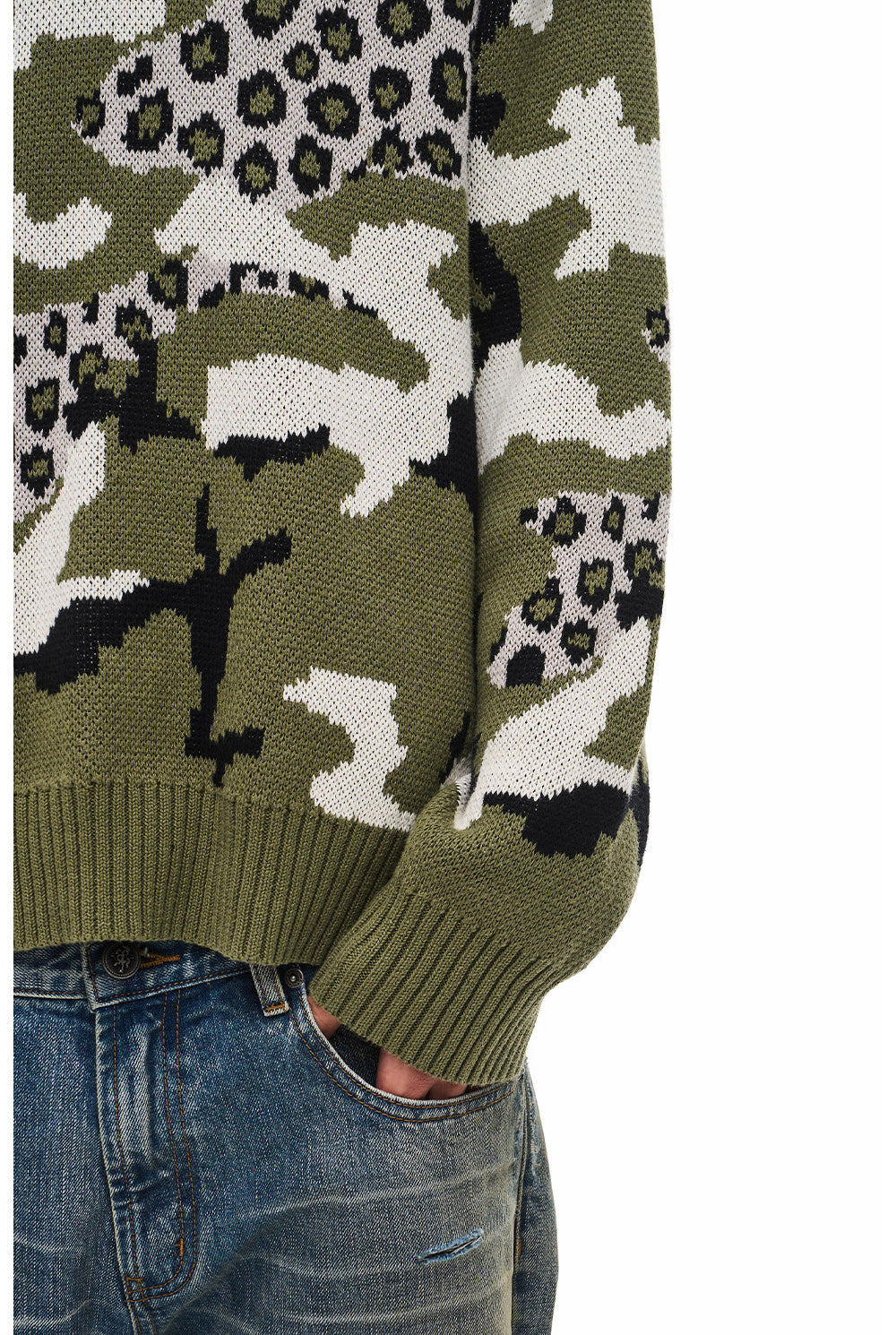 Retro Camouflage Leopard-Print Casual Knit