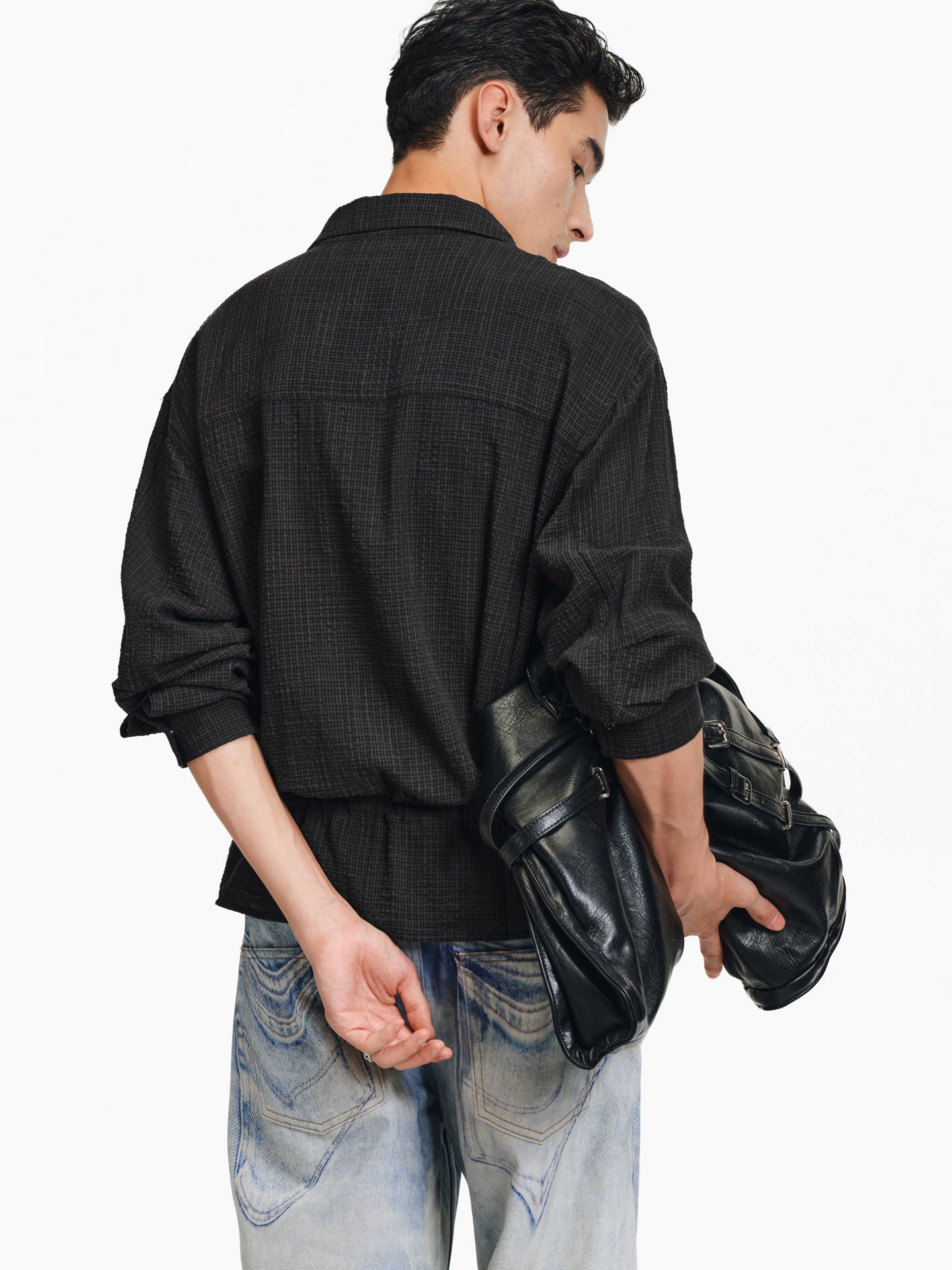 Drawstring waist shirt