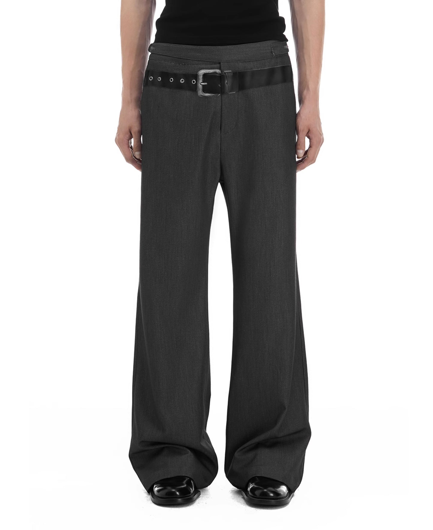 Mid-waist casual pants