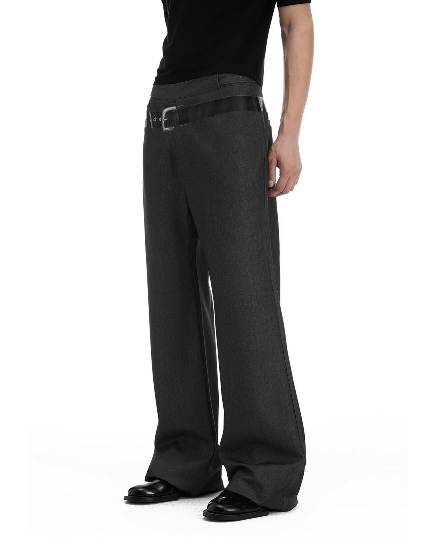 Mid-waist casual pants