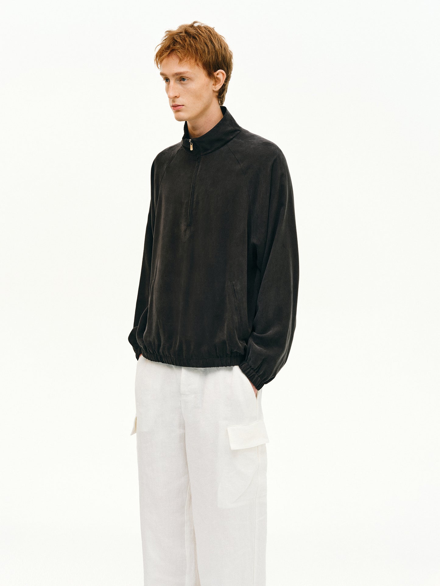Half-Zip Raglan Sleeve Jacket